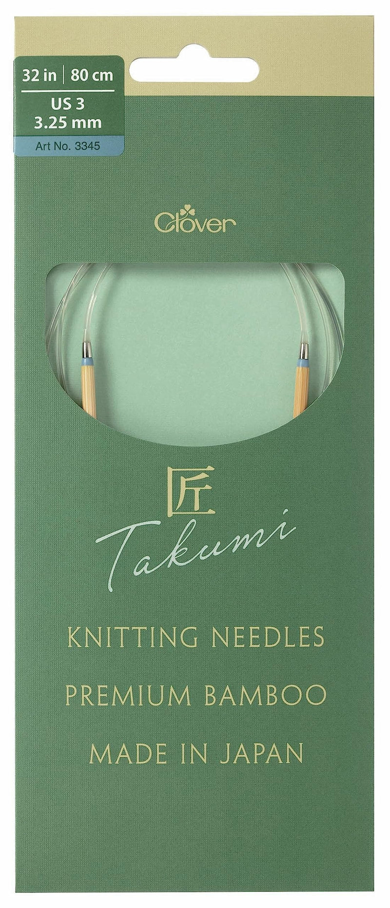 Takumi Pro Circular Knitting Needles 32"-US 3/3.25 mm