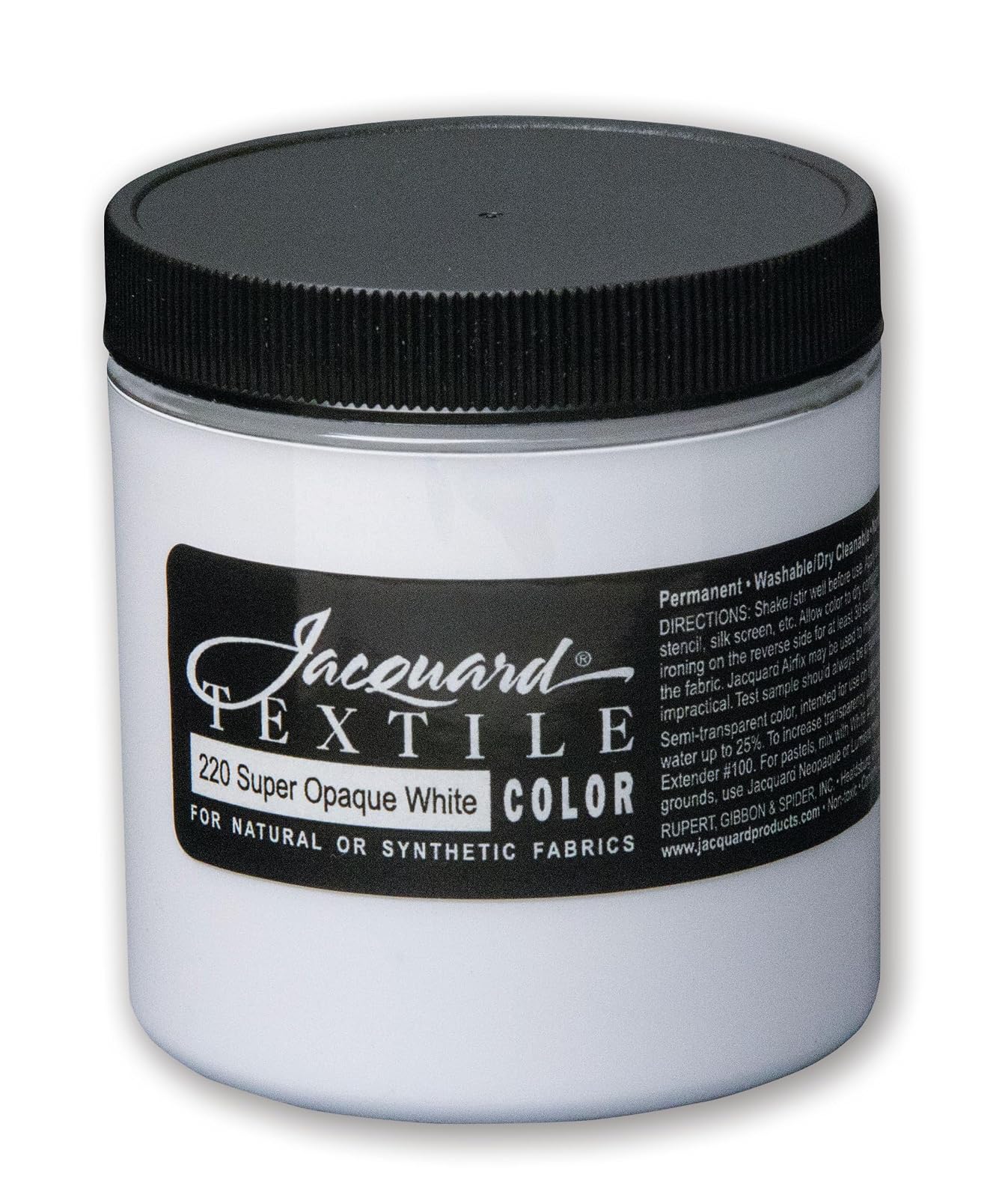 Jacquard Textile Colors - 220 Opaque White, 8 oz.