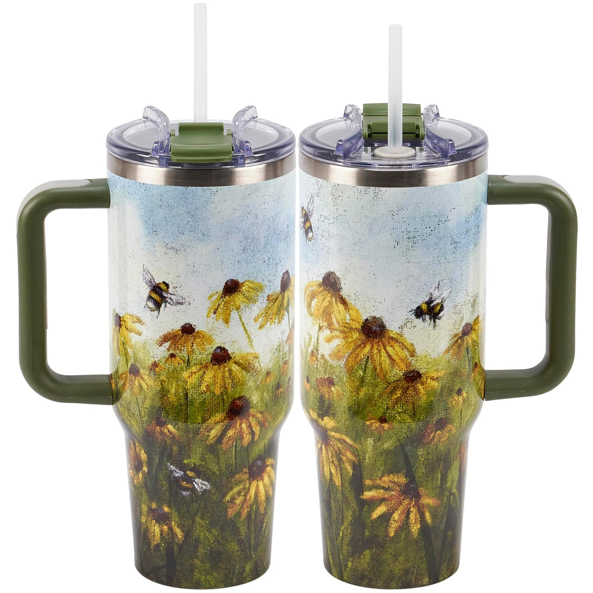 Primitives by Kathy Drinking Cup, 46 Ounces, Black-eyed Susan