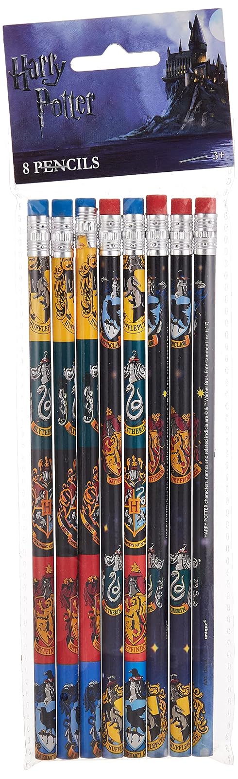 Unique Industries Harry Potter Pencils | 8 Pcs