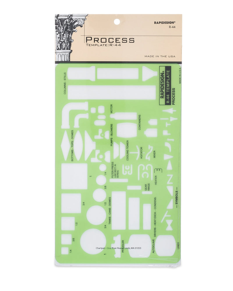 Rapidesign Process Template, 1 Each (R44)