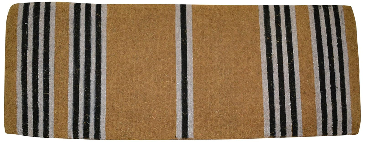 Imports D‚àö¬©cor Black Stripes Printed Coir Doormat, 48 by 18 by 1.5-Inch