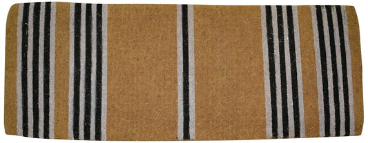 Imports D‚àö¬©cor Black Stripes Printed Coir Doormat, 48 by 18 by 1.5-Inch