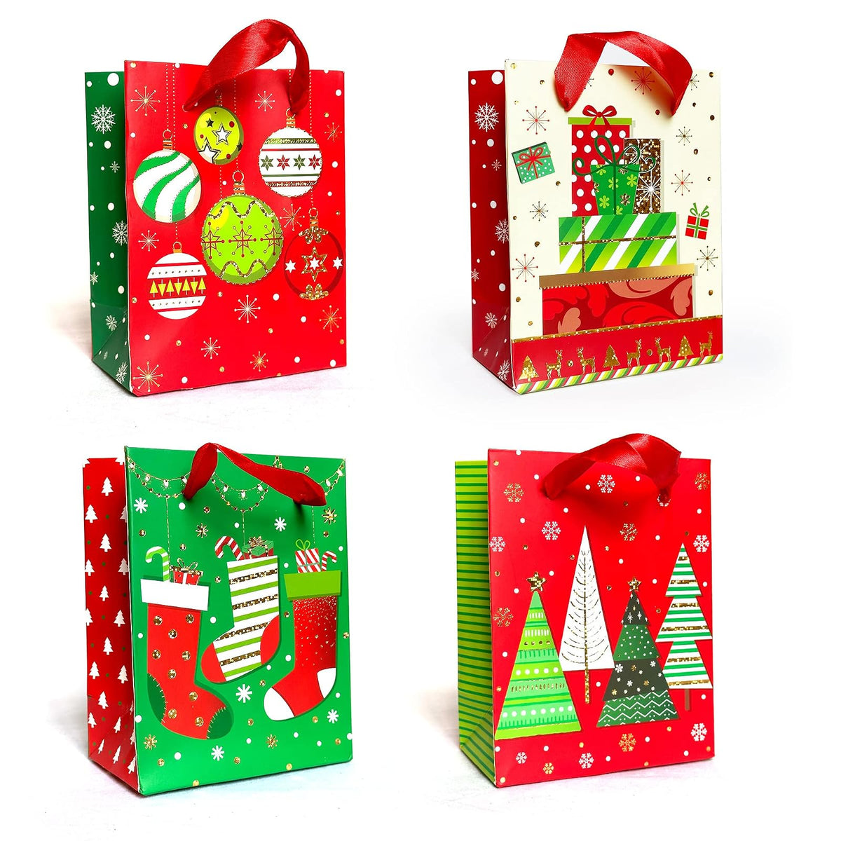 allgala Gift Wrap, 6 Inch (Pack of 12), Red