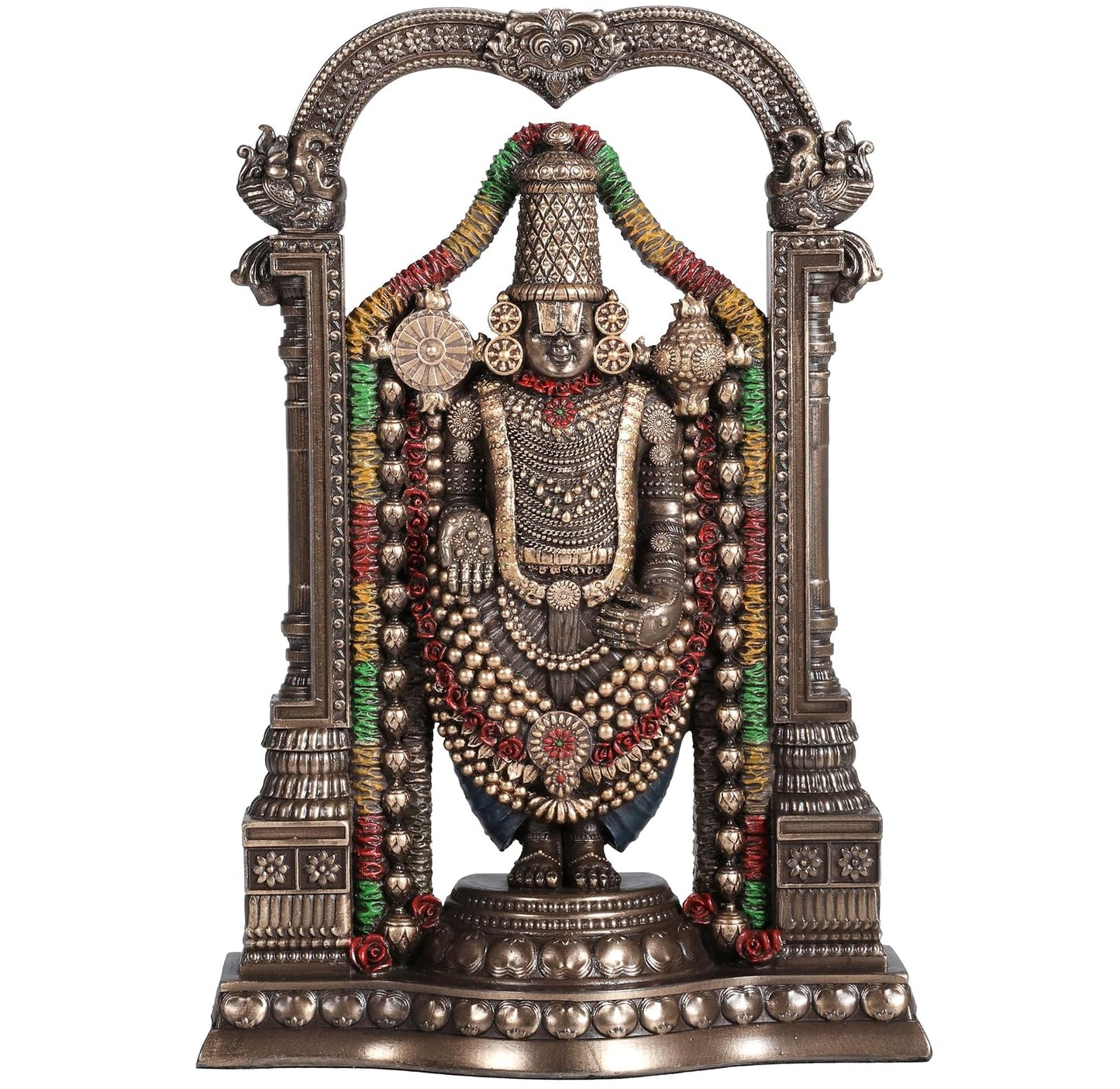 Unicorn Studio Veronese Design Bronze Finish Lord Venkateswara as Balaji Statue