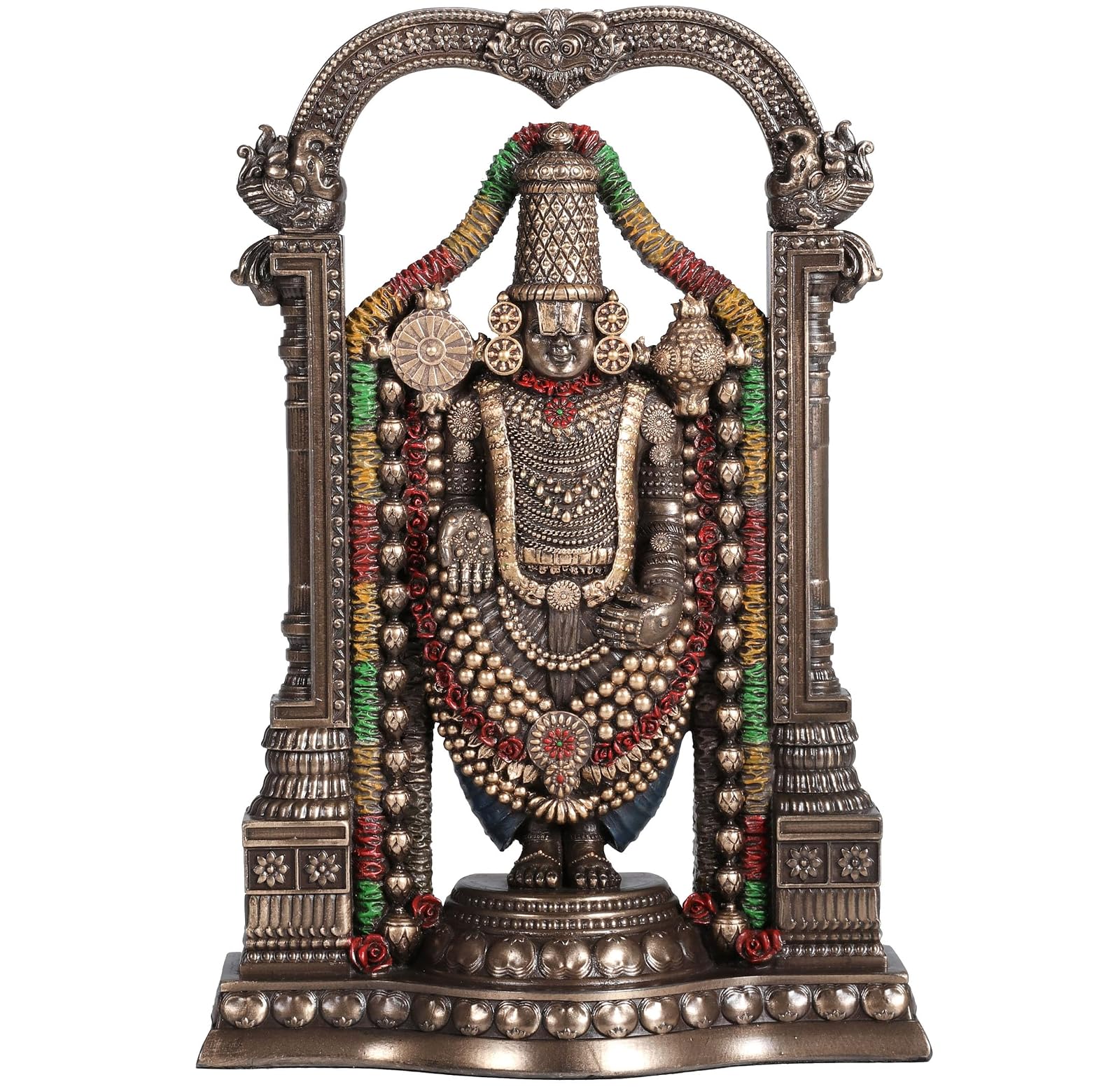 Unicorn Studio Veronese Design Bronze Finish Lord Venkateswara as Balaji Statue