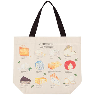 Now Designs Tote Bag, 18 x 15 x 0.1 inches, Les Fromages