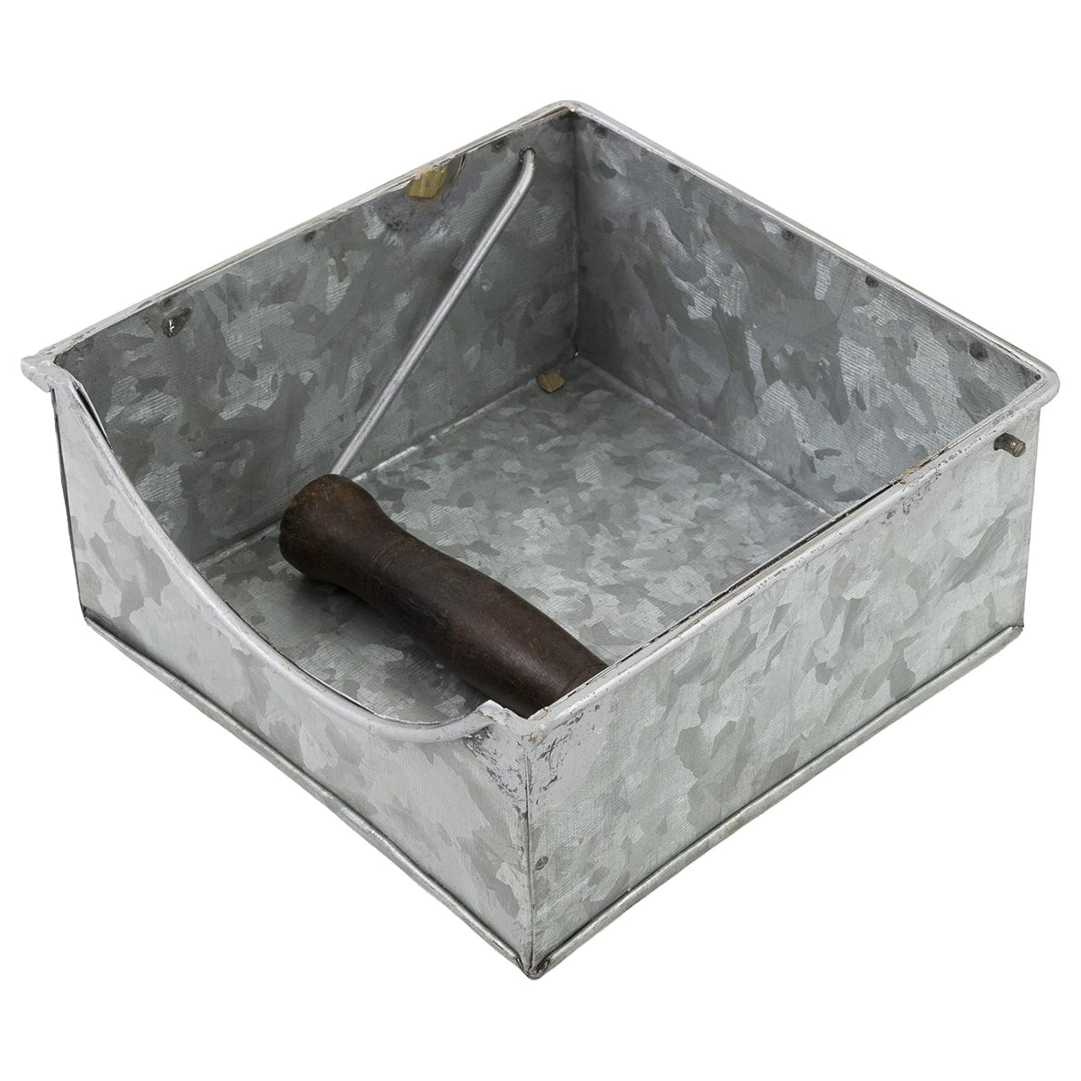 Boston International Metal Napkin Holder Caddy, Cocktail Size, Silver with Weight