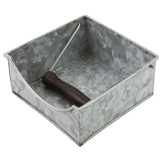 Boston International Metal Napkin Holder Caddy, Cocktail Size, Silver with Weight