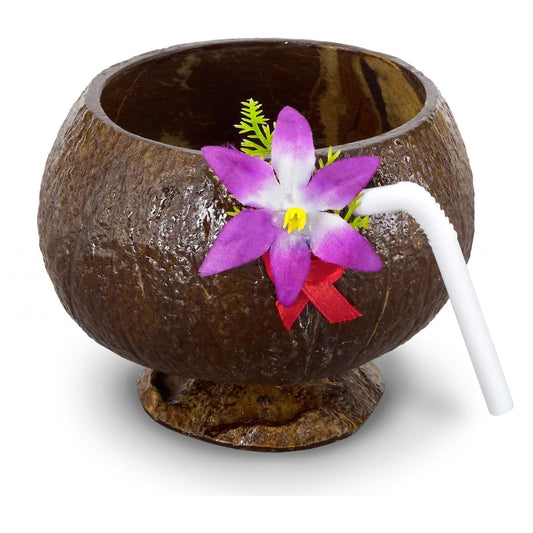 Beistle Drinking Cup, 1 Ounces, Brown/White/Purple