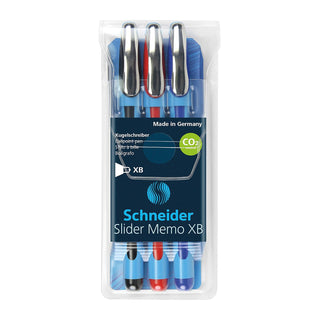 Schneider Writing Instrument, 1 Count (Pack of 3), Black, Red, Blue