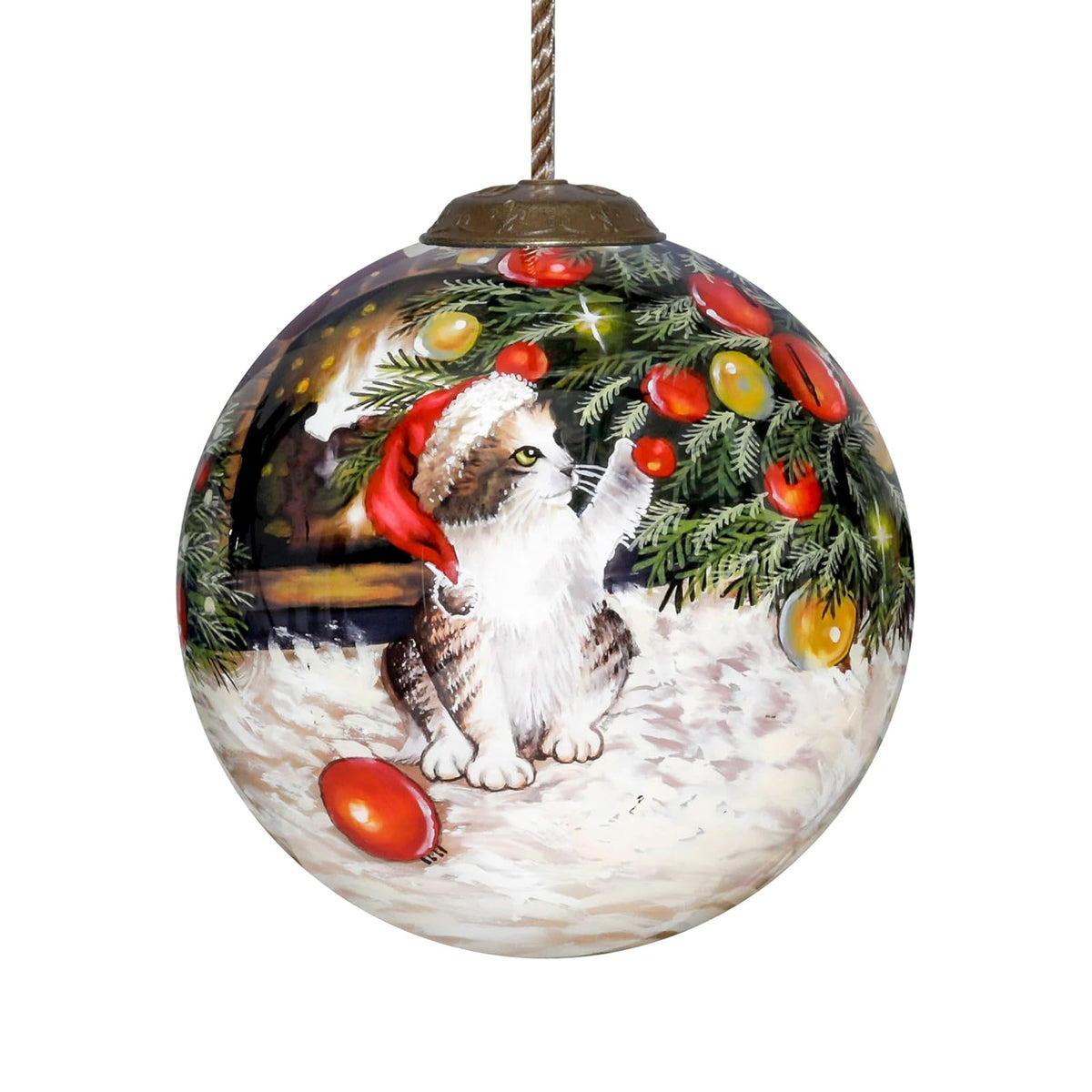 Inner Beauty Hanging Ornament, Red, Green, Silver, Or Gold, Unique