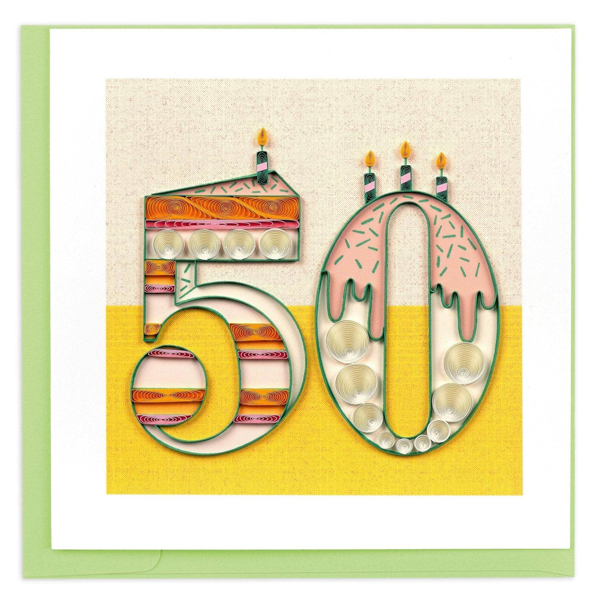 Quilling Card Greeting Card, 6 in. x 6 in., Multi