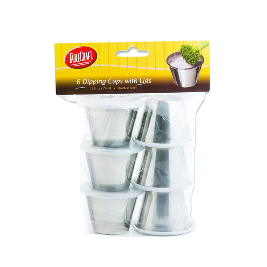 Tablecraft H5069 2.5 oz Dipping Cups with Lids