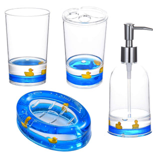 Locco Decor Bathroom Container Set, 4-piece, Duck