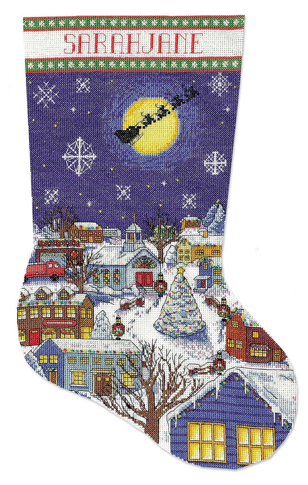 Design Works Crafts Counted Cross Stitch Kit 17 in Stocking ~ CHRISTMAS EVE #5197