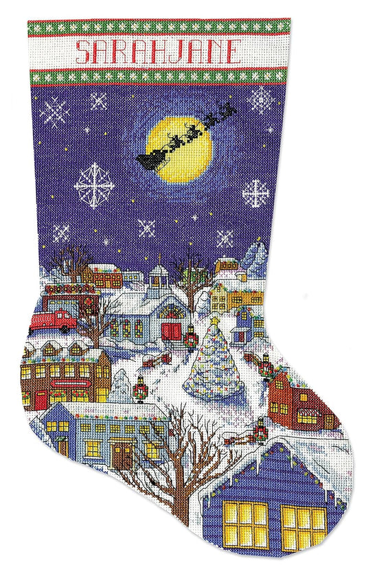 Design Works Crafts Counted Cross Stitch Kit 17 in Stocking ~ CHRISTMAS EVE #5197