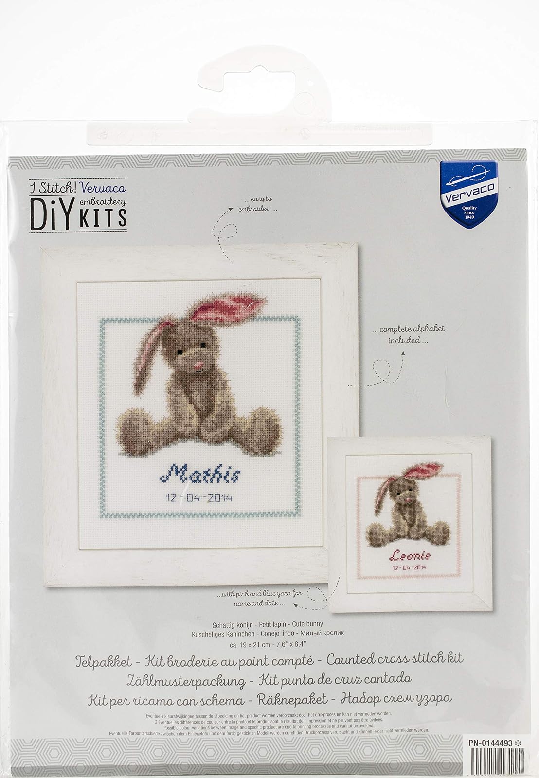 Vervaco Counted Cross Stitch kit Cute Bunny