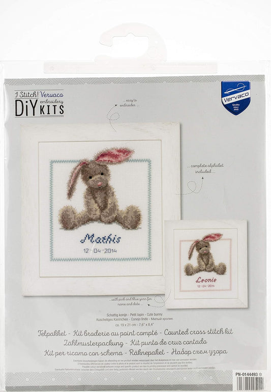 Vervaco Counted Cross Stitch kit Cute Bunny