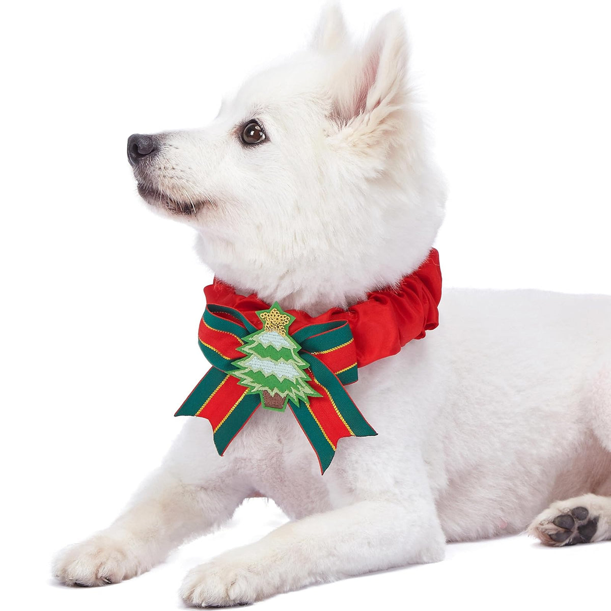 Blueberry Pet Animal Collar, One Size, Collar Cover ONLY - Christmas Tree