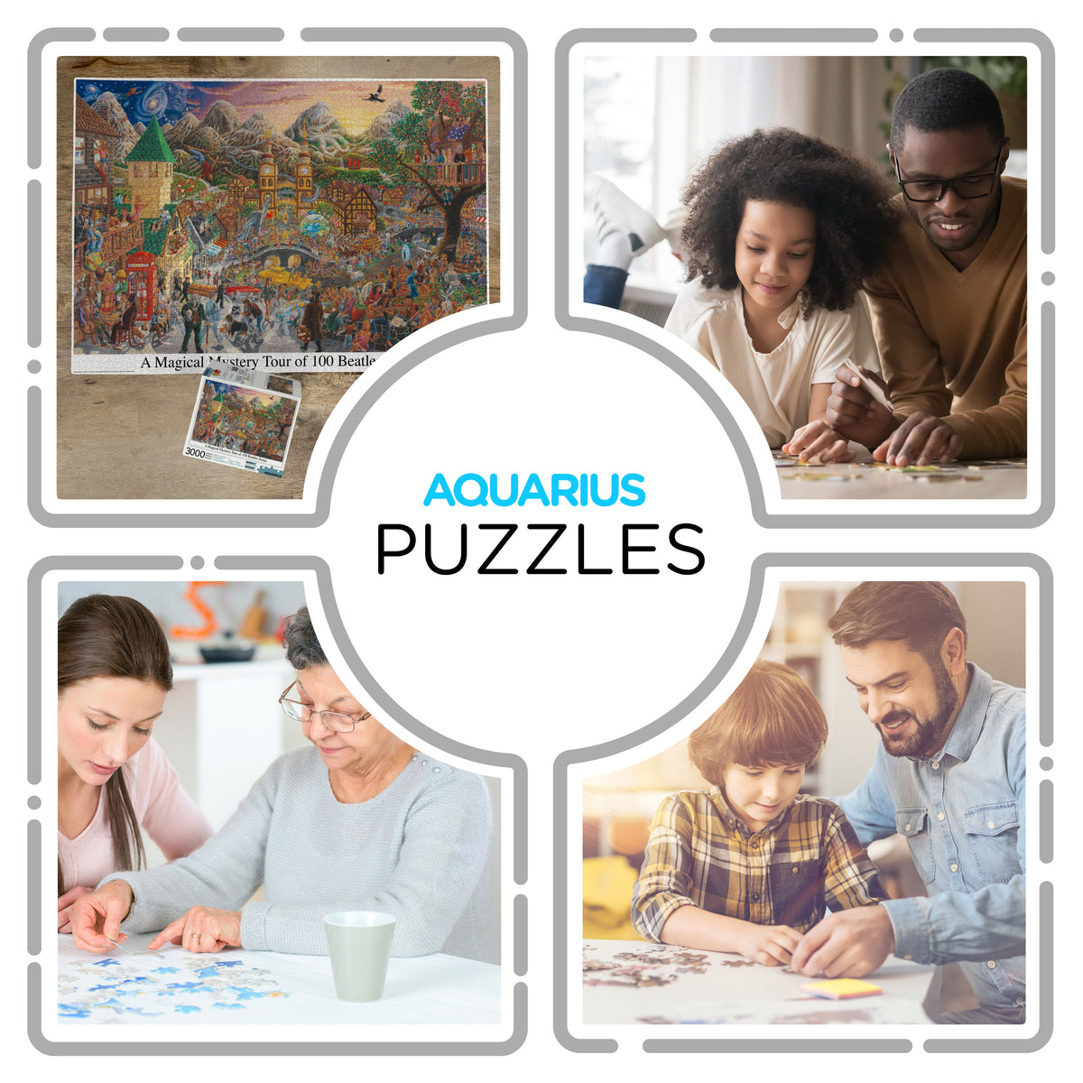 AQUARIUS Puzzles, 32 x 45 Inch, Multi-colored