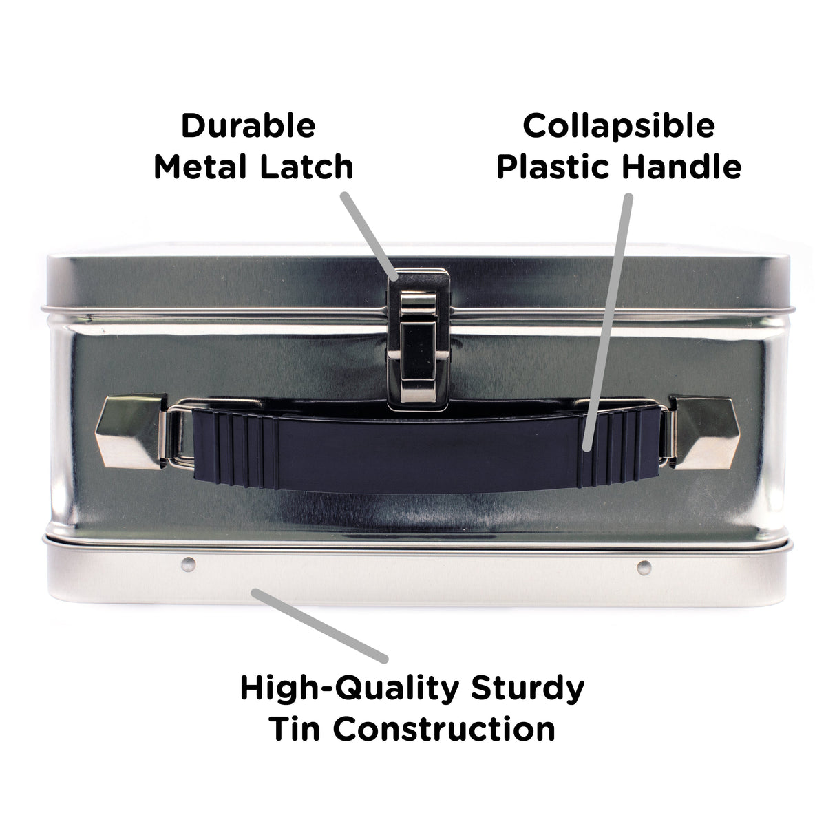 AQUARIUS Storage Box, 8", Silver