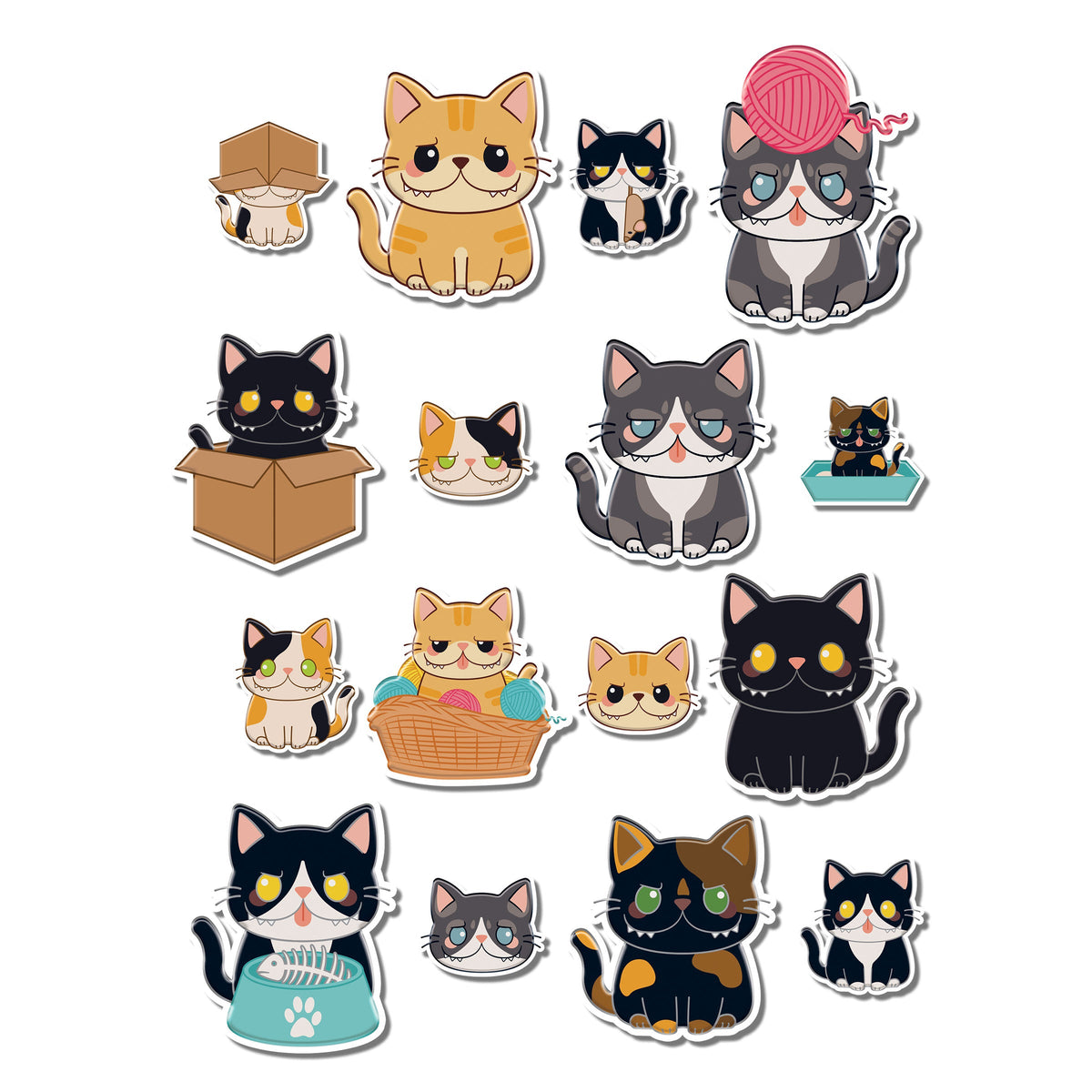 GAMAGO Sticker Decal, Sweet & Sour Cat, Sweet & Sour Cat