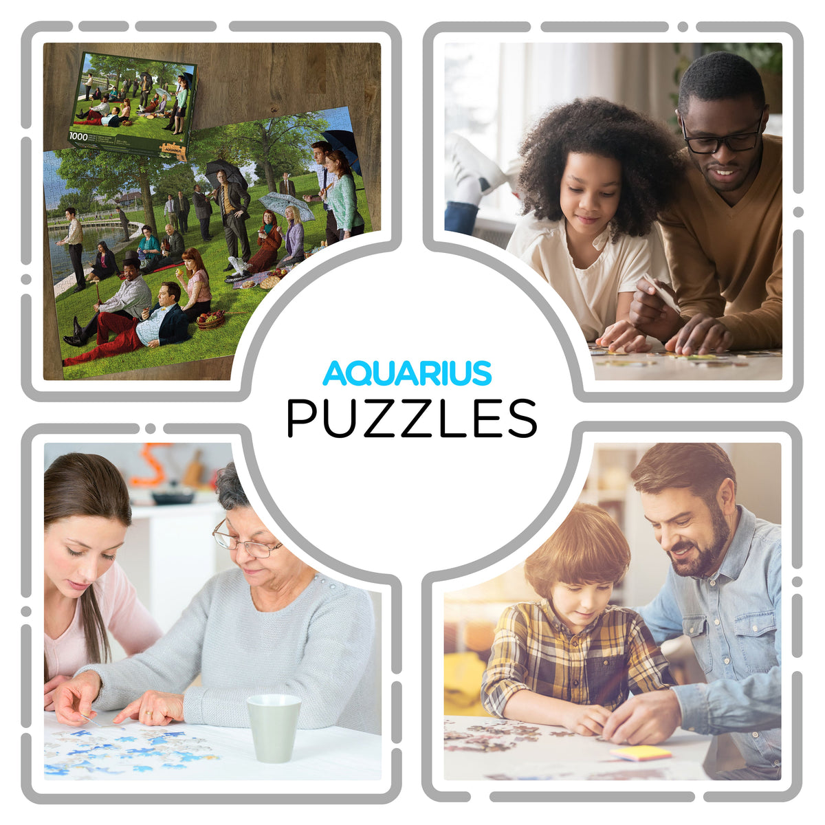 AQUARIUS Puzzles, 1000, Multicolor