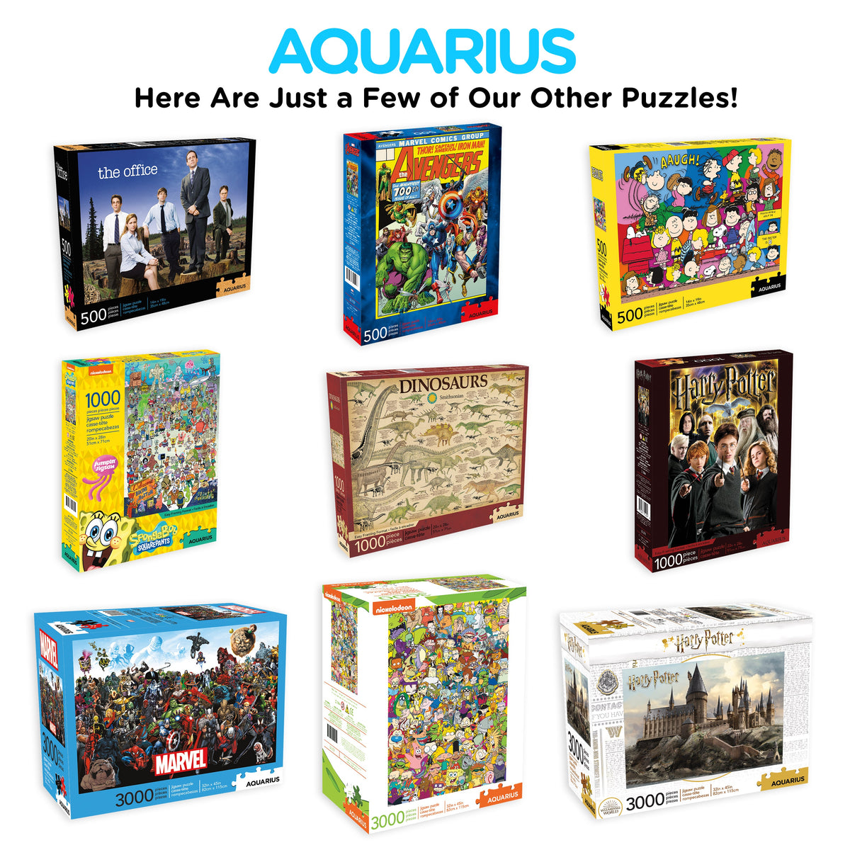 AQUARIUS Puzzles, One Size, Multicolor