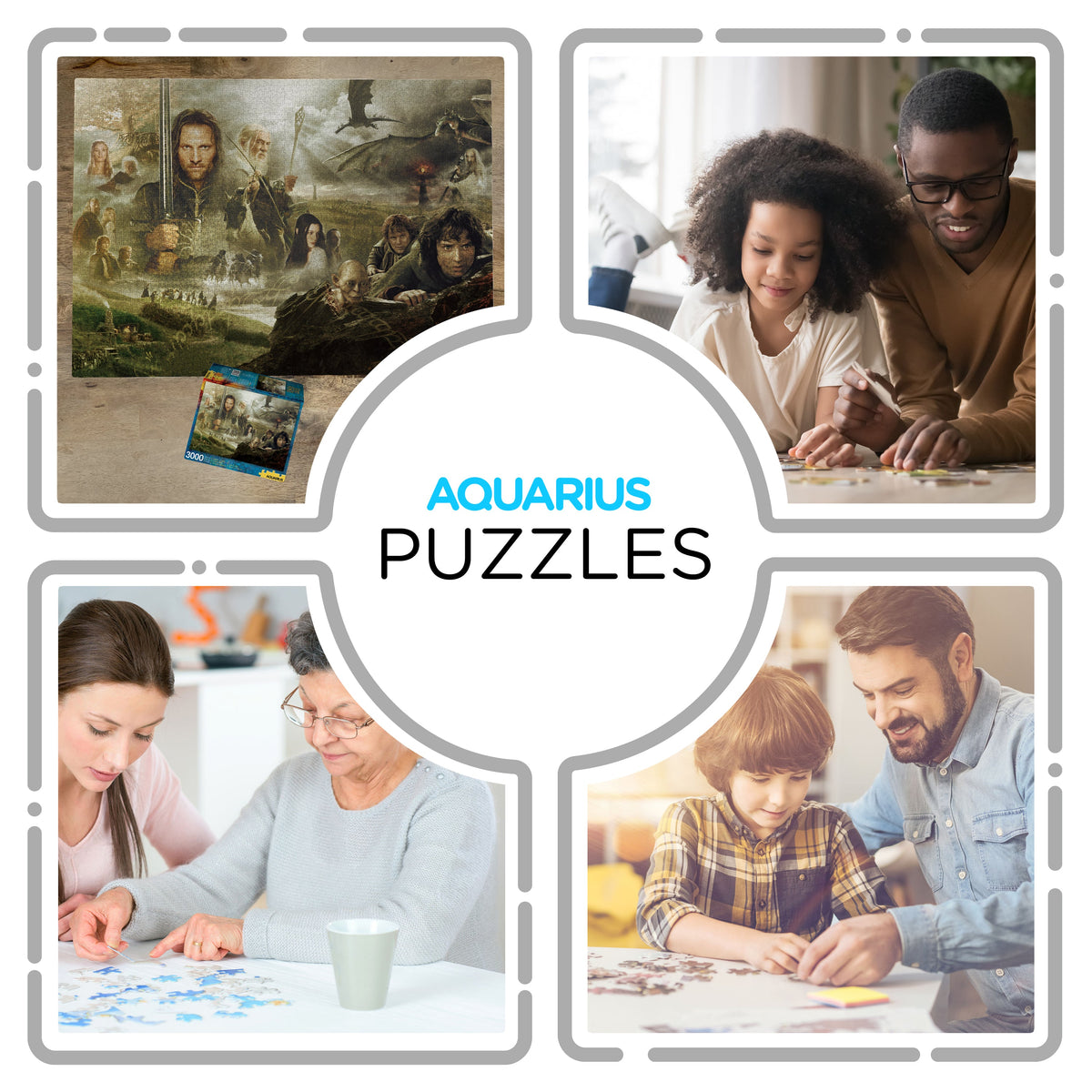 AQUARIUS Puzzles, One Size, Multicolor