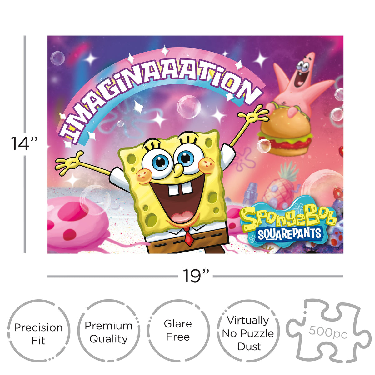 AQUARIUS Puzzles, 500, Multicolor