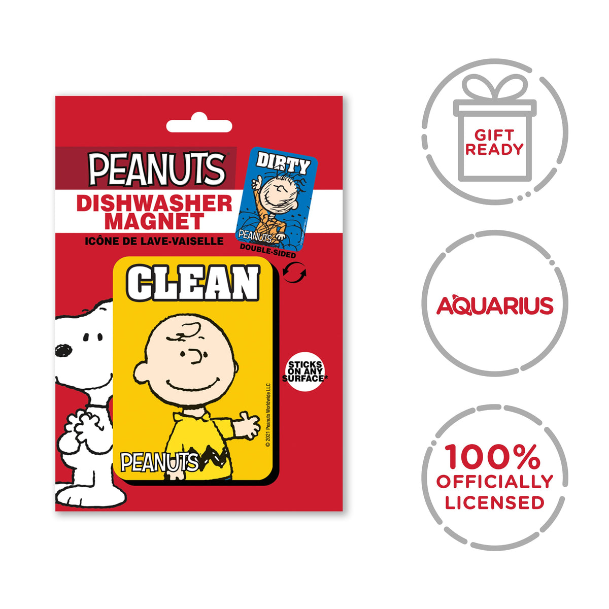 AQUARIUS Decorative Magnet, Small, Dishwasher Magnet