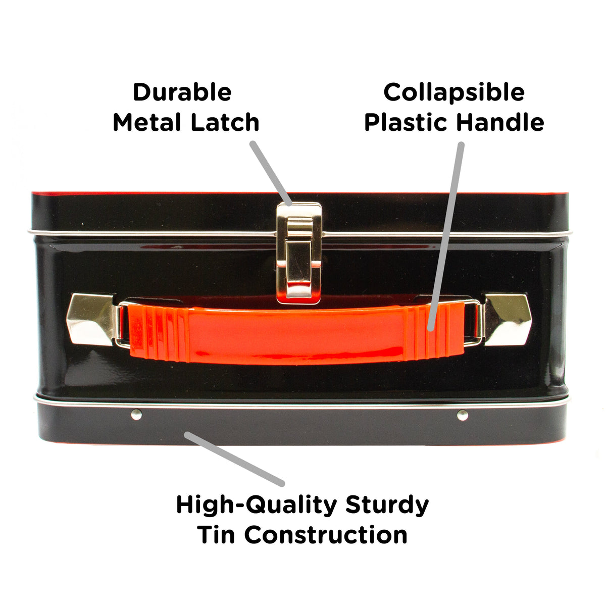 AQUARIUS Storage Box, 8.6" x 6.8" x 3.8", Tin Sorage Box