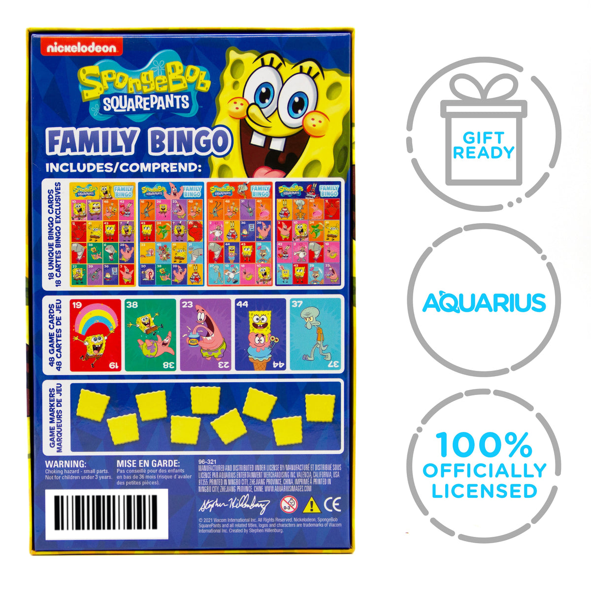AQUARIUS Tabletop Game, One Size, Yellow, Blue, White, Green