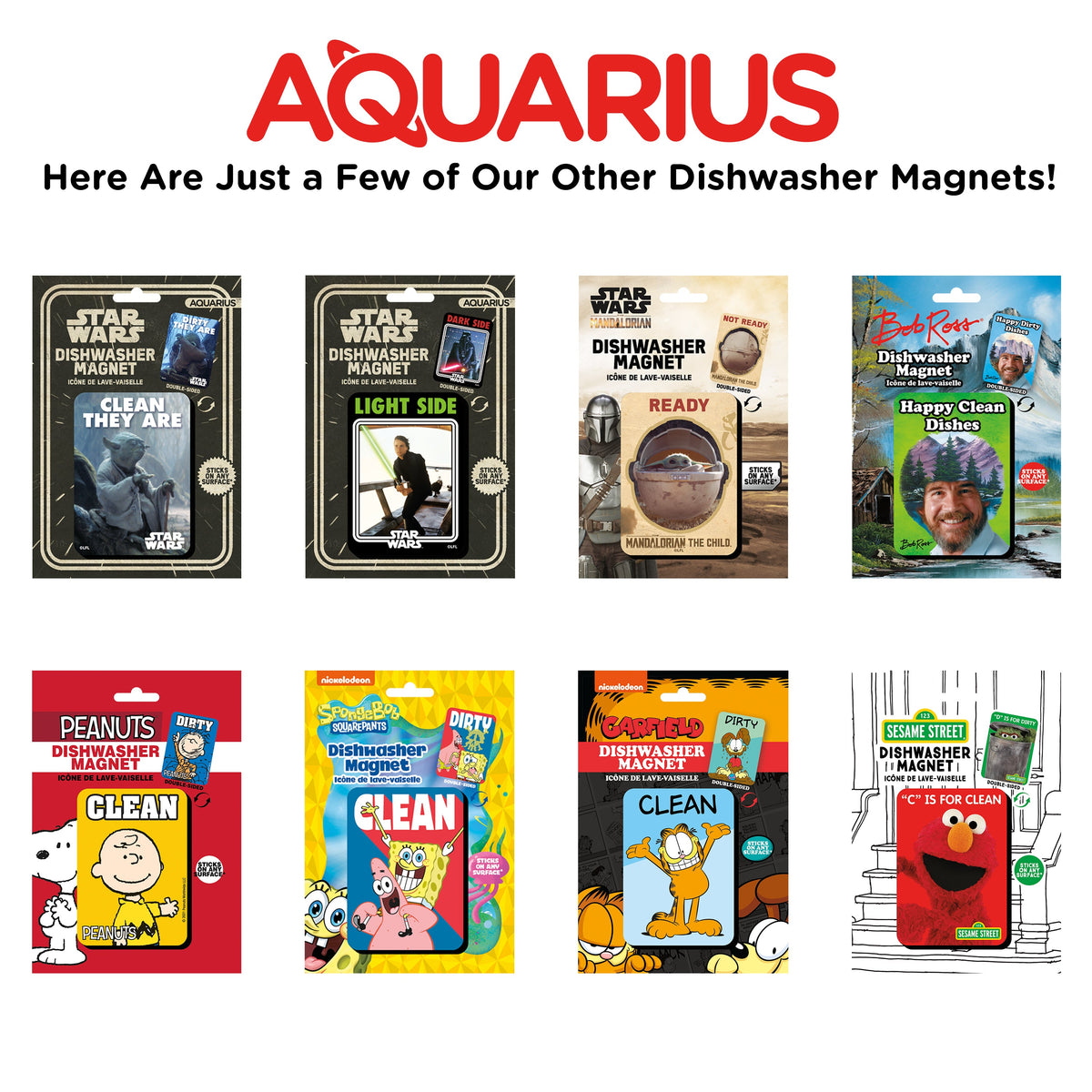 AQUARIUS Decorative Magnet, One Size, Dishwasher Magnet