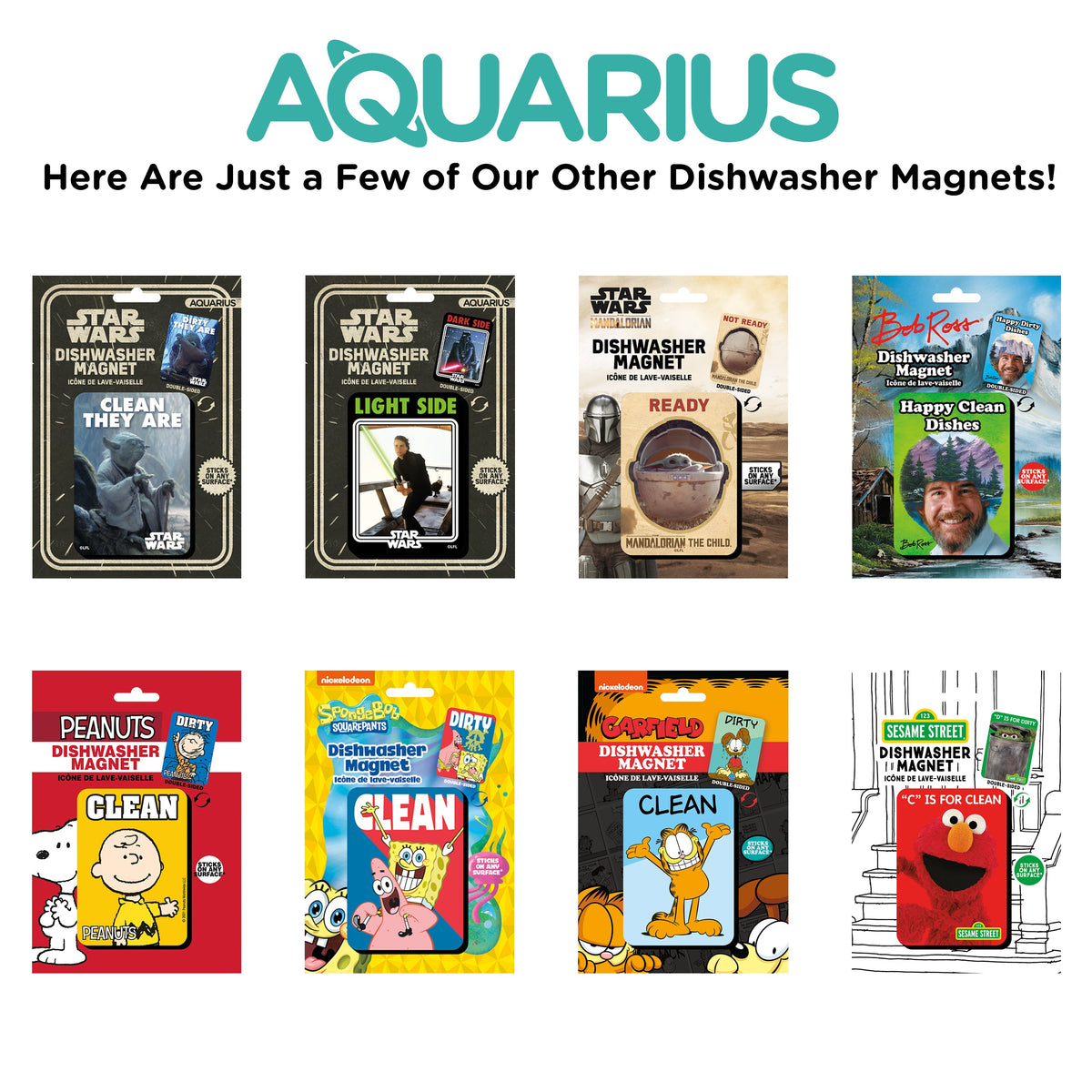 AQUARIUS Decorative Magnet, One Size, Dishwasher Magnet