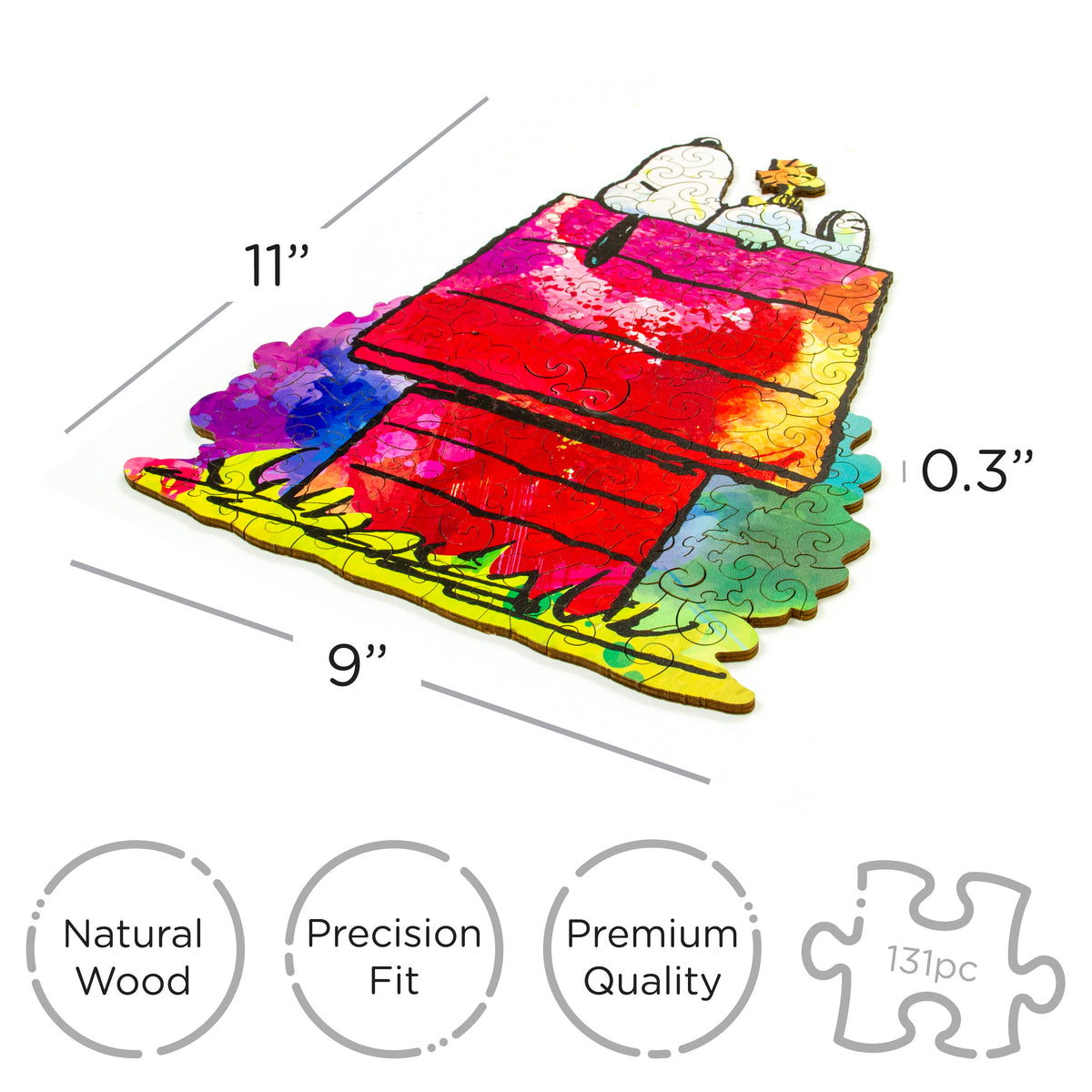 AQUARIUS Puzzles, 131 pieces, 9x11 inches, Multicolor