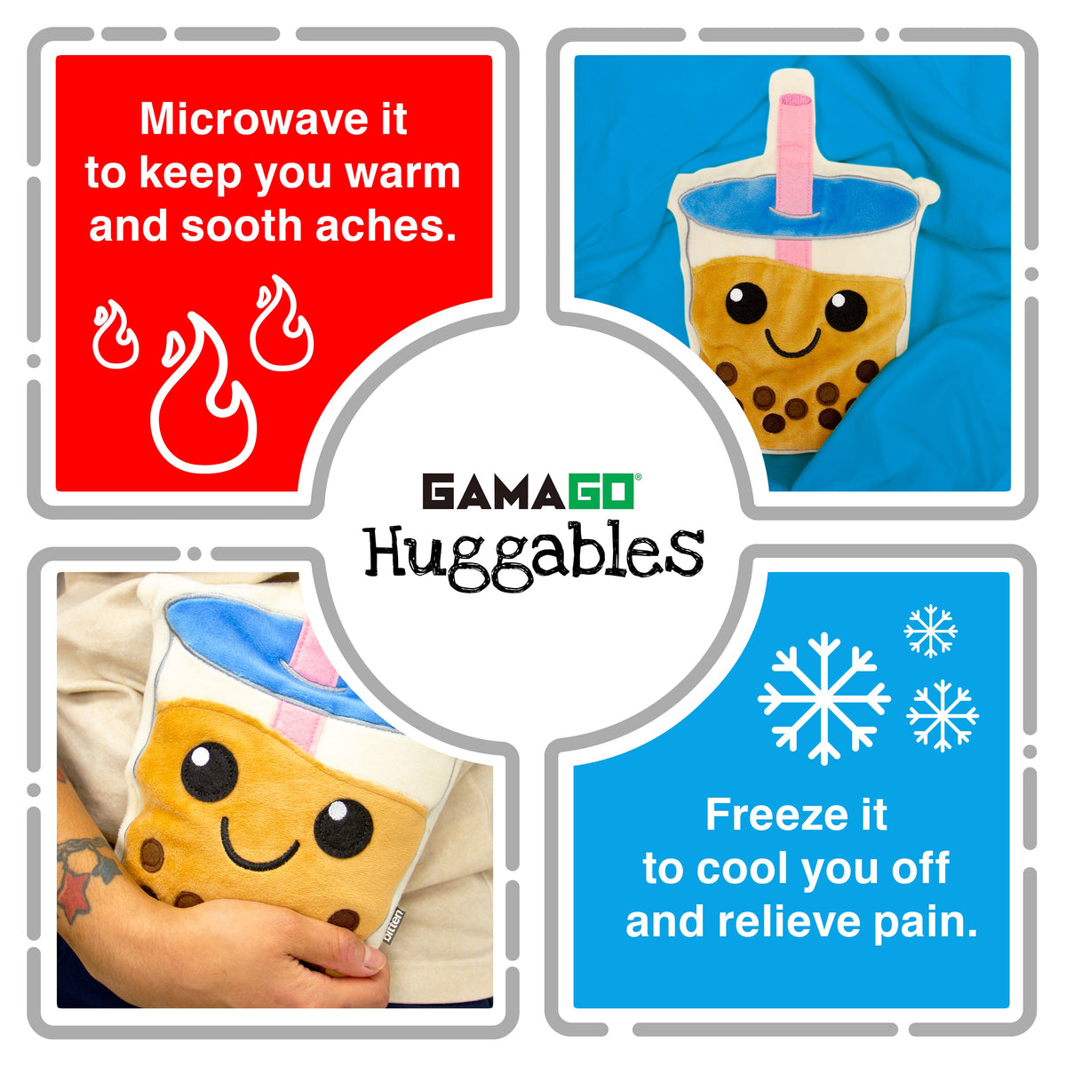 GAMAGO Therapeutic Thermal Compress, One Size, Huggable