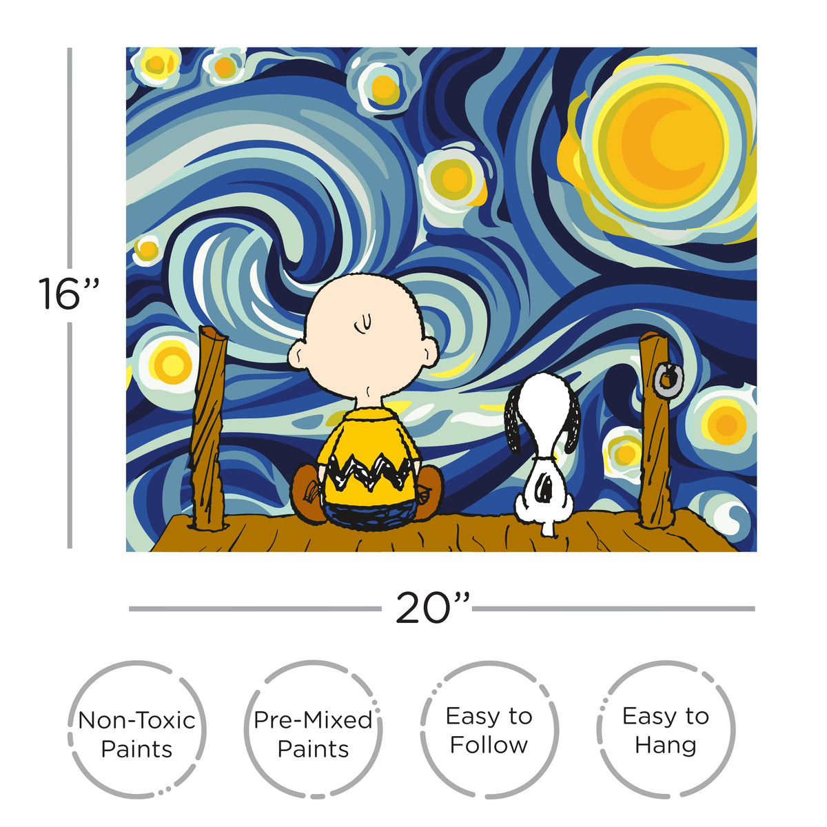 AQUARIUS Art Craft Kit, 16" x 20", Painting Kit