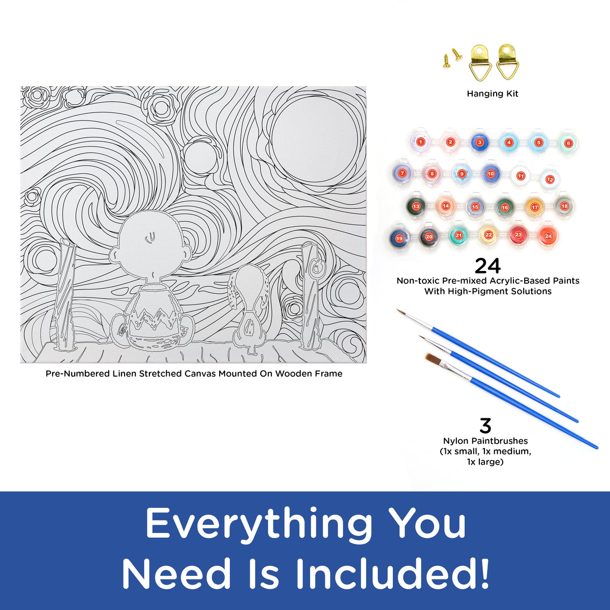 AQUARIUS Art Craft Kit, 16" x 20", Painting Kit