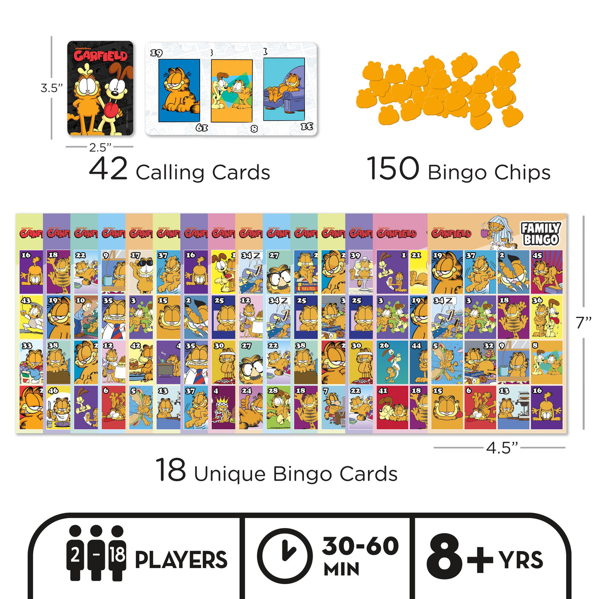 AQUARIUS Tabletop Game, Small, Bingo Game