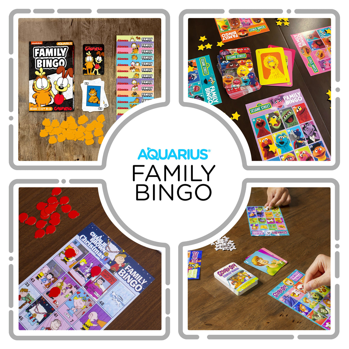 AQUARIUS Tabletop Game, Small, Bingo Game