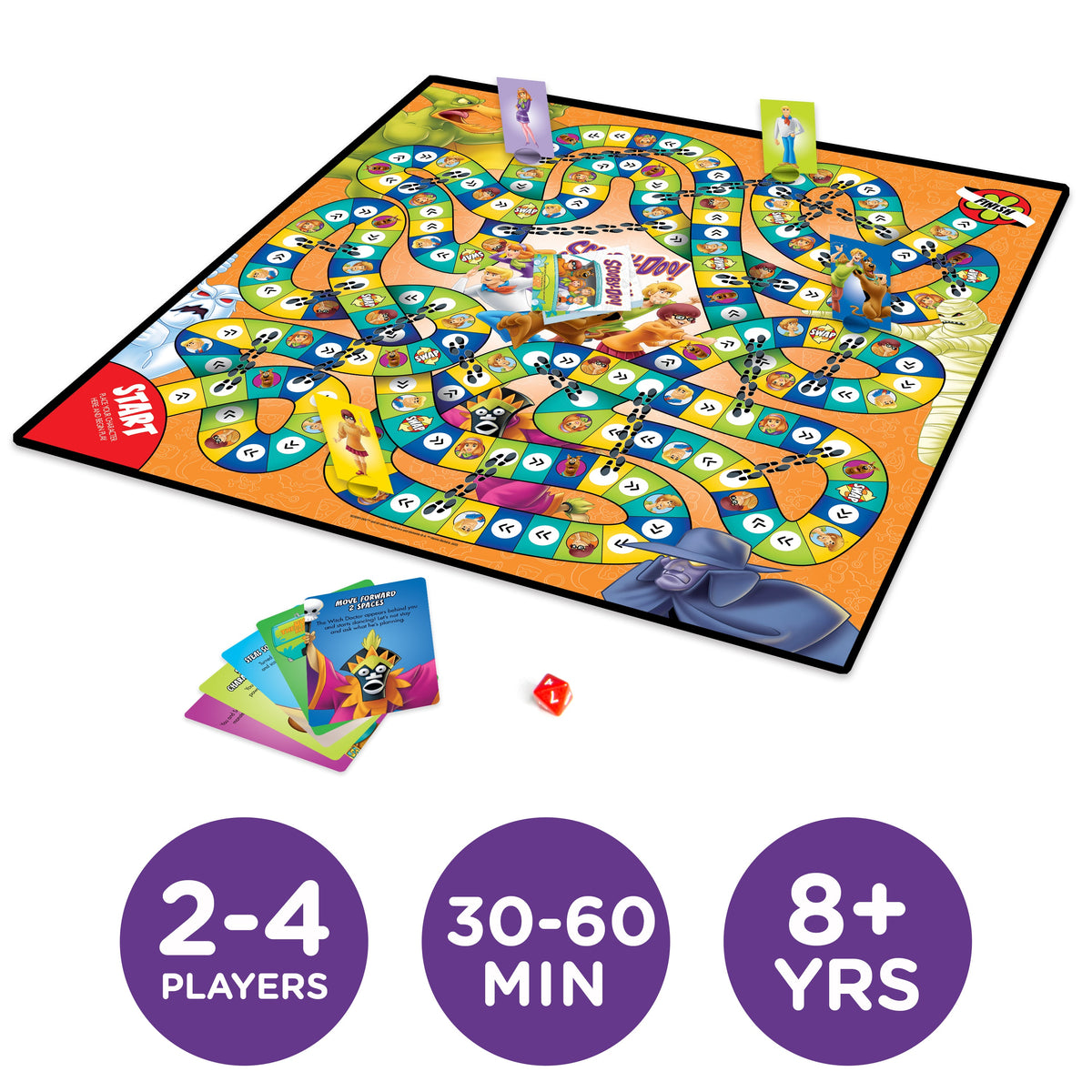 AQUARIUS Board Game, Medium, Blue, White, Orange