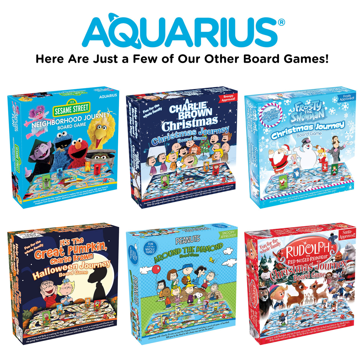 AQUARIUS Board Game, Medium, Blue, White, Orange