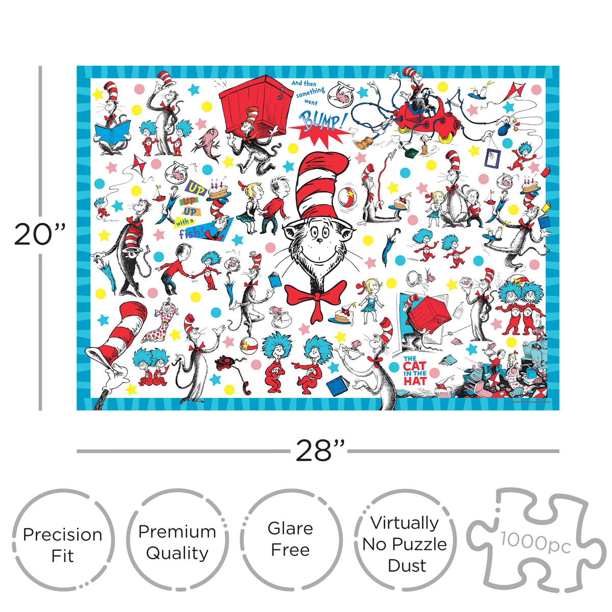 AQUARIUS Puzzles, 1000 pieces, 20 x 28 inches, Retro