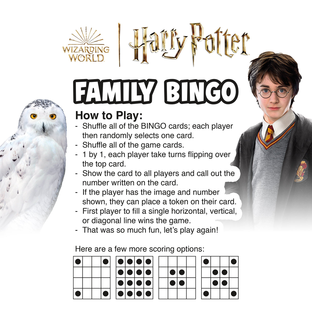 AQUARIUS Tabletop Game, One Size, Bingo Game