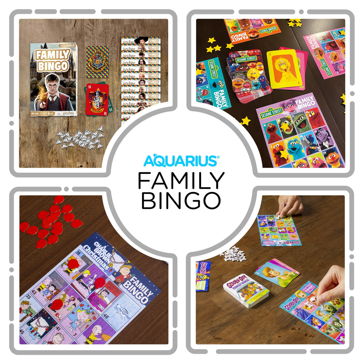 AQUARIUS Tabletop Game, One Size, Bingo Game