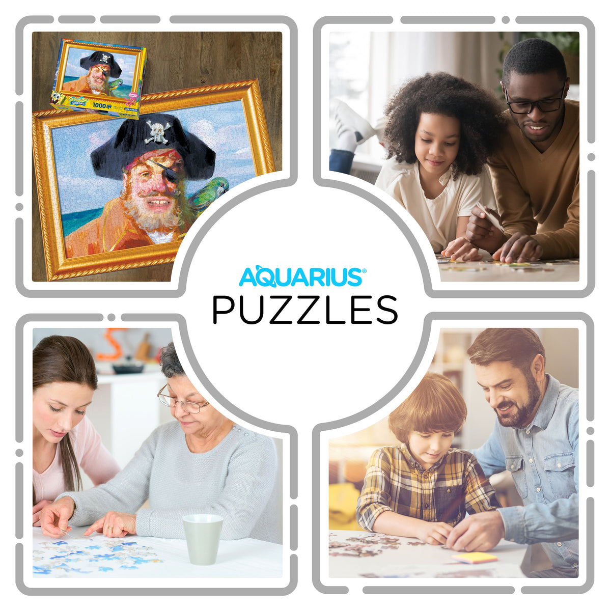 AQUARIUS Puzzles, Large, Multi-color