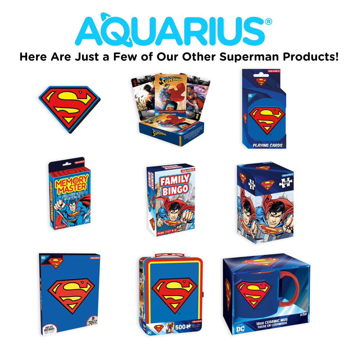 AQUARIUS Tabletop Game, One Size, Multi-color