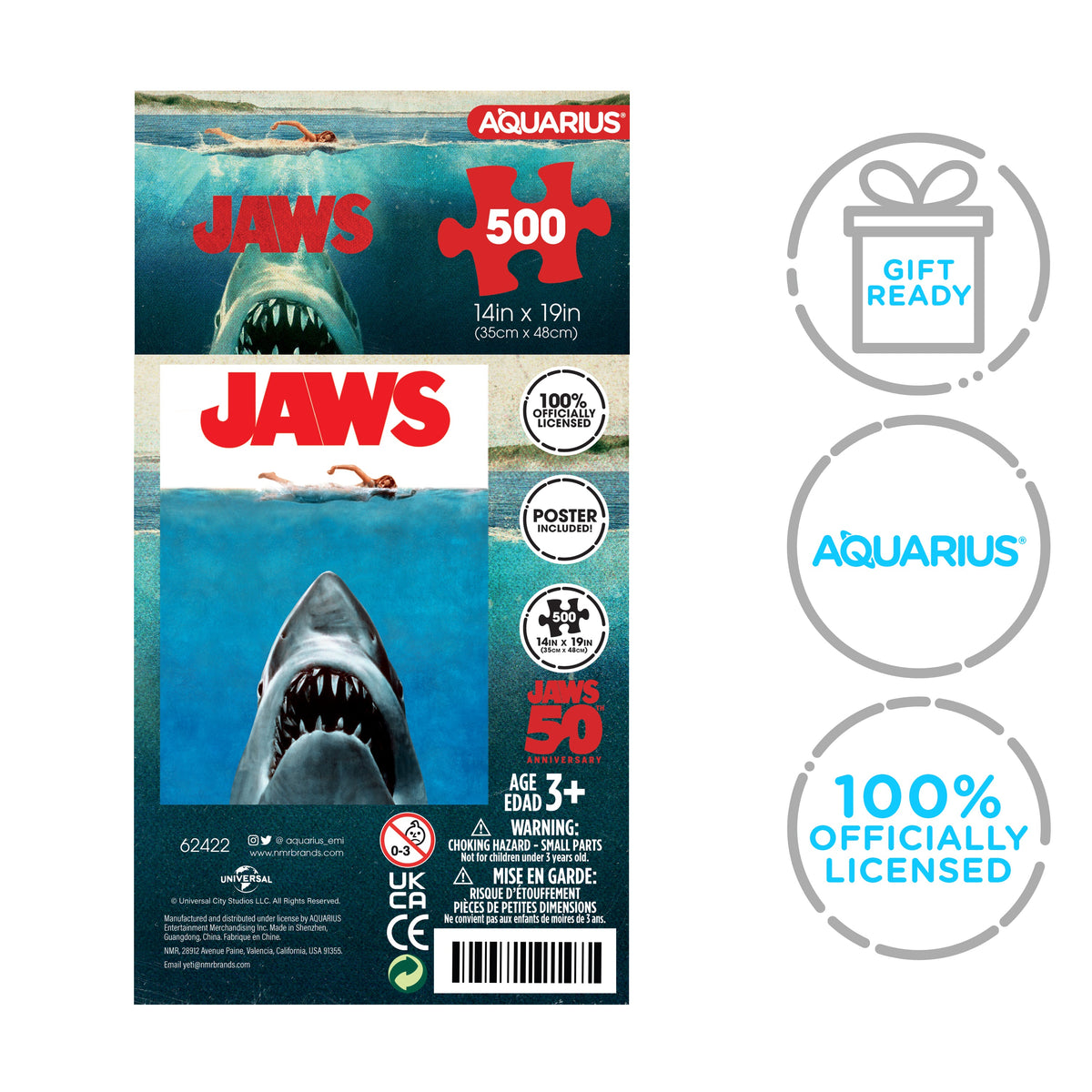 AQUARIUS Puzzles, One Size, Multi-color